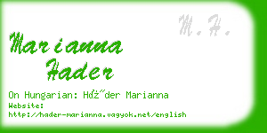 marianna hader business card